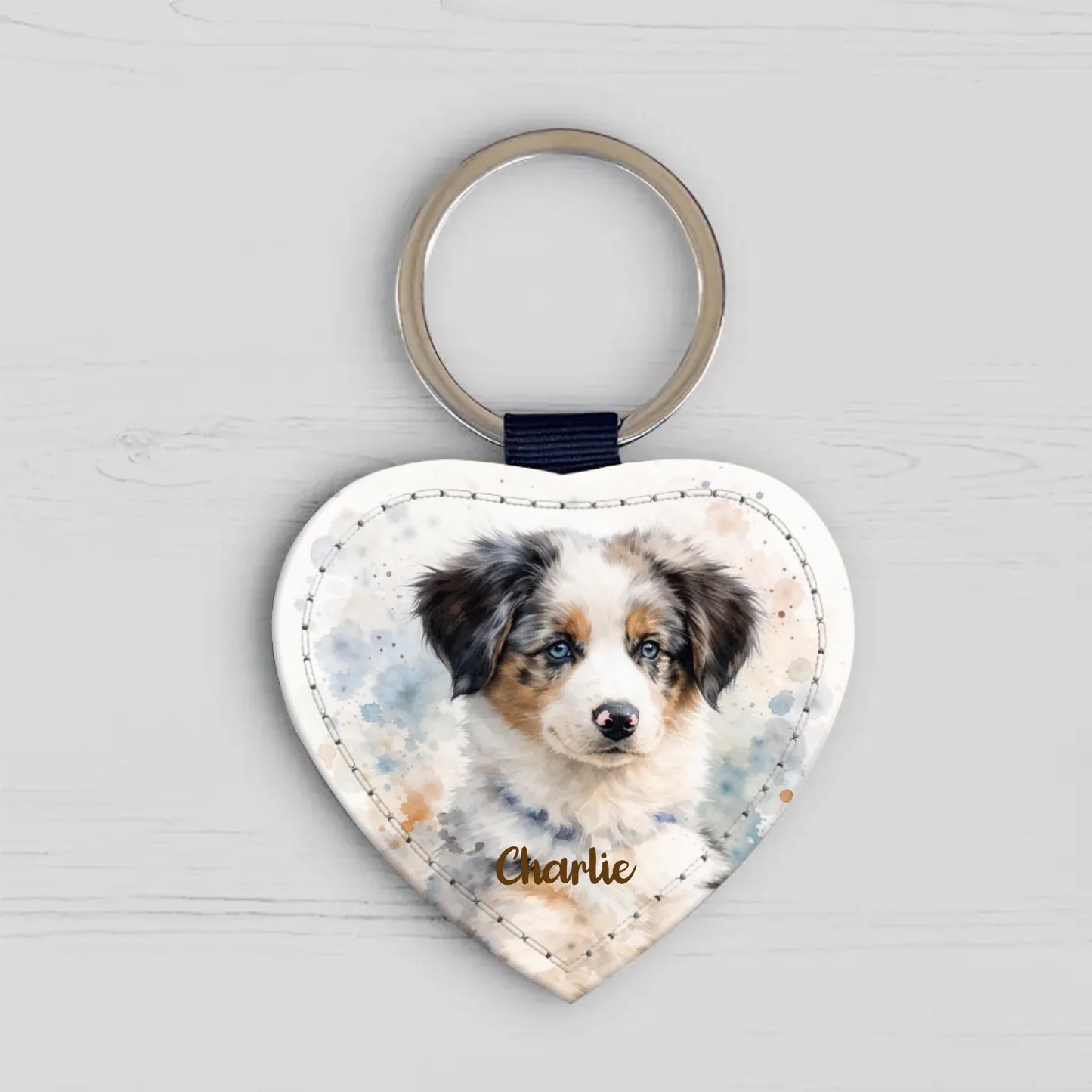 Personalised Keychain - Watercolor Realistic Portrait