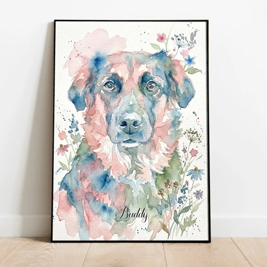 Personalised Poster - Watercolour