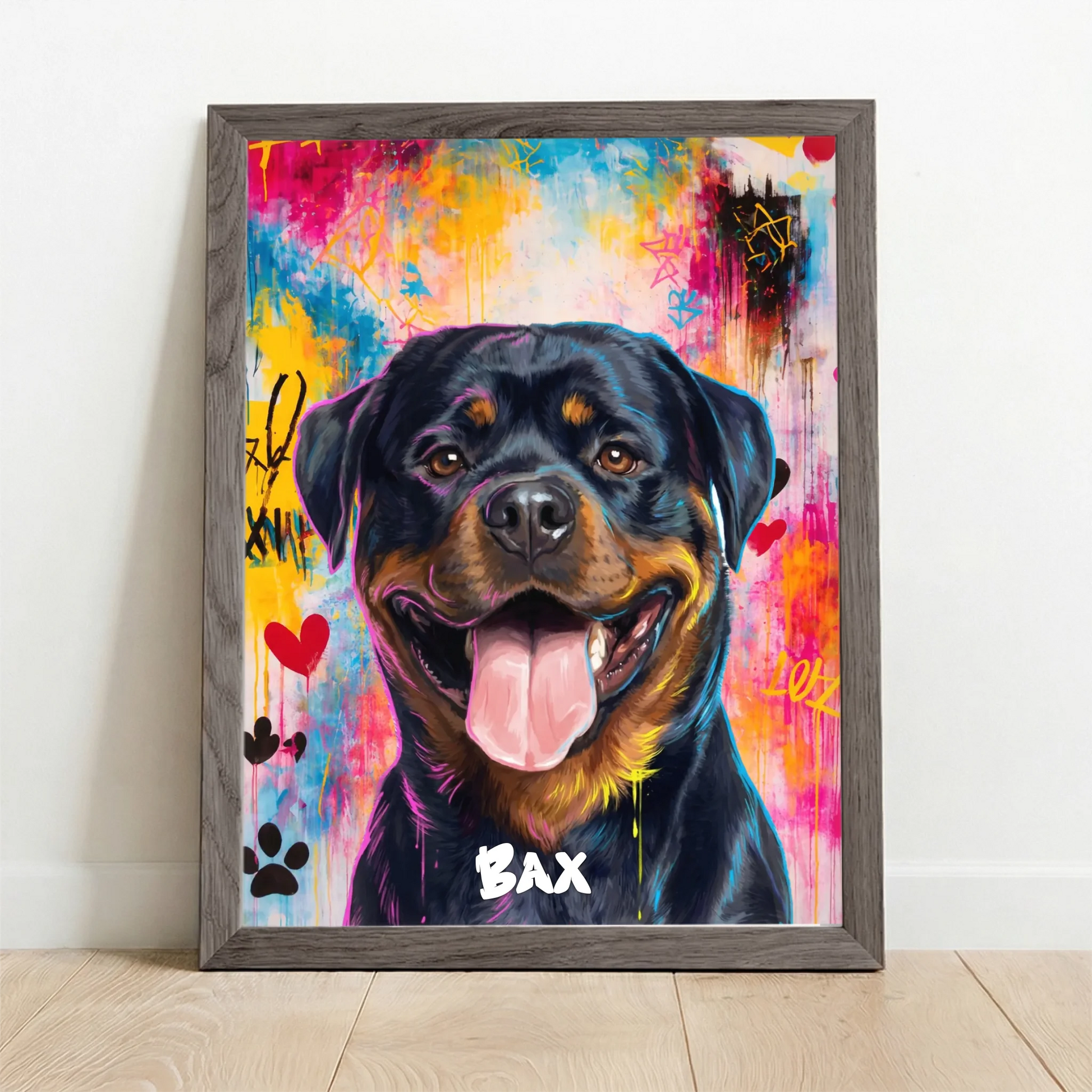 Framed Poster UK oak