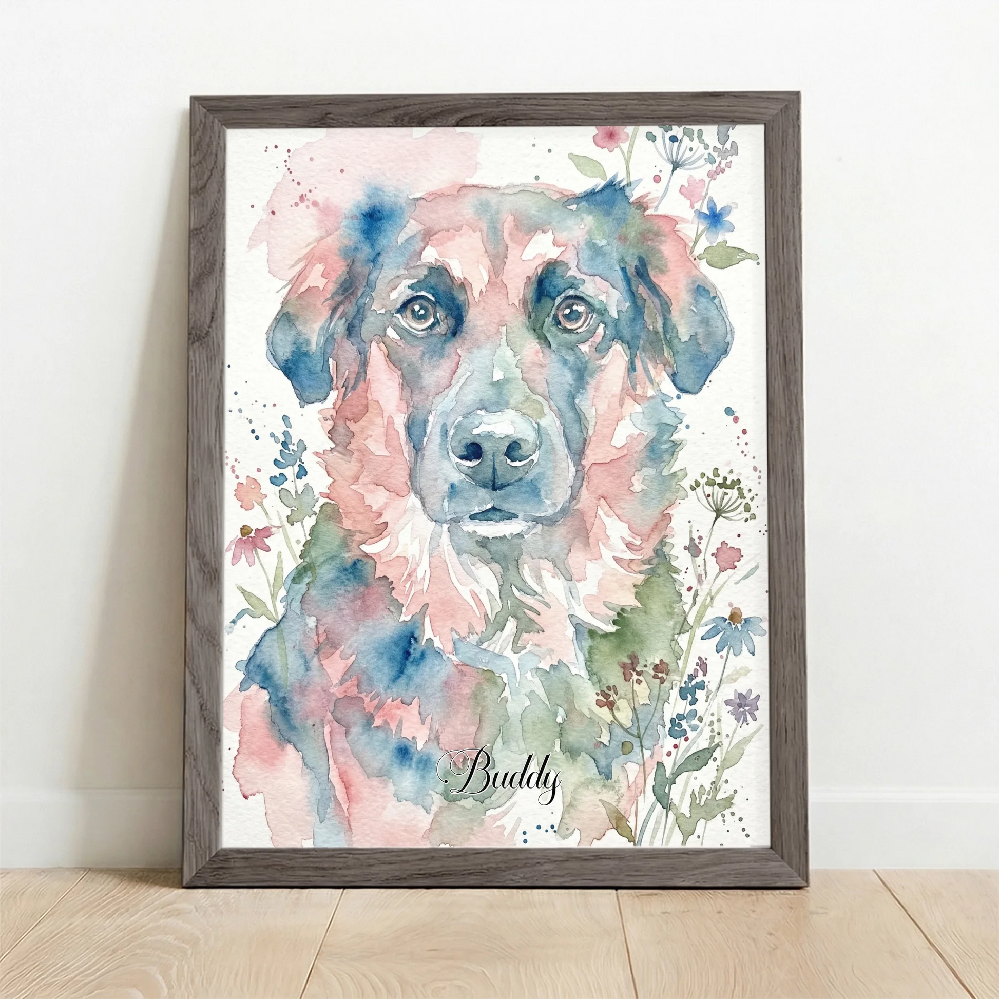 Framed Poster UK oak