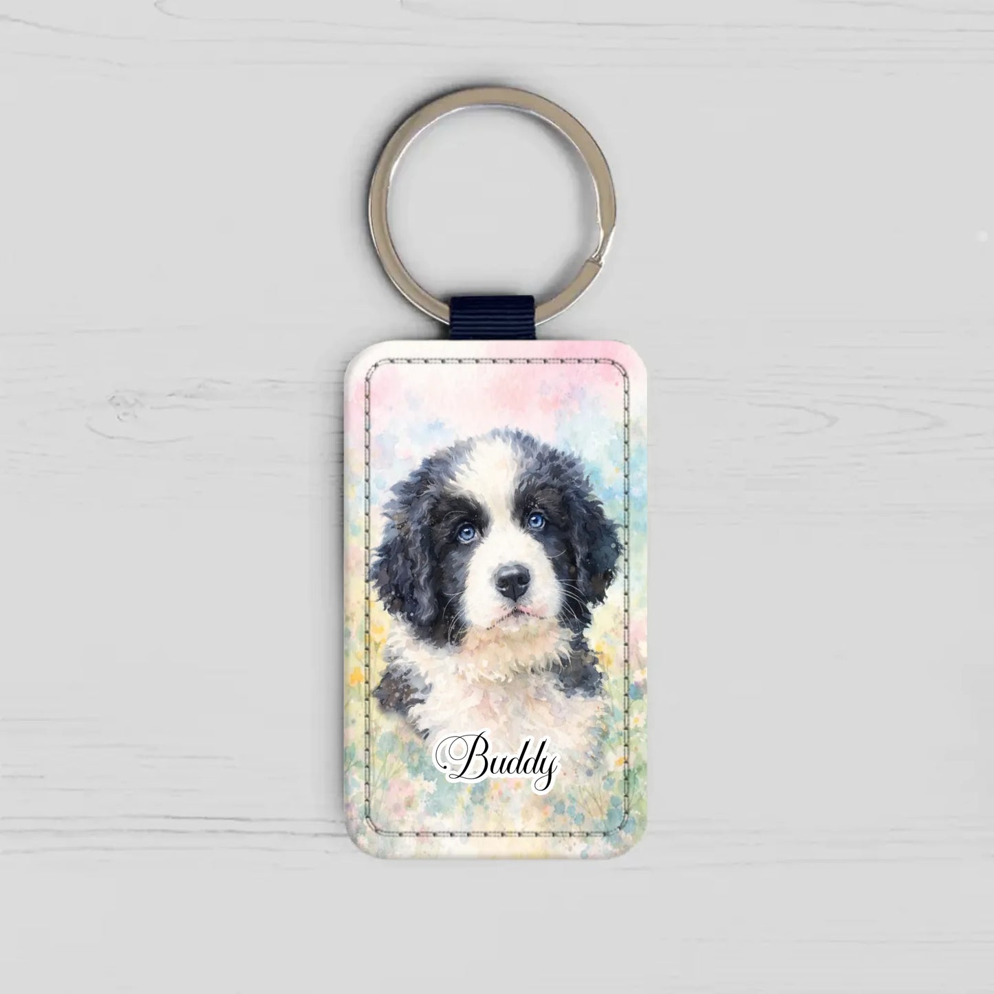 Personalised Keychain - Watercolour
