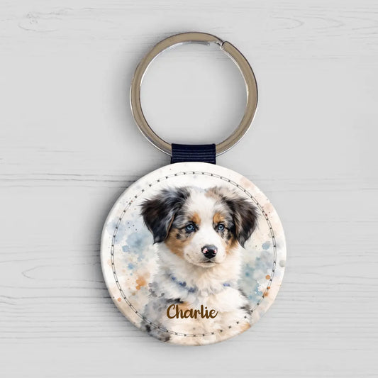Personalised Keychain - Watercolor Realistic Portrait