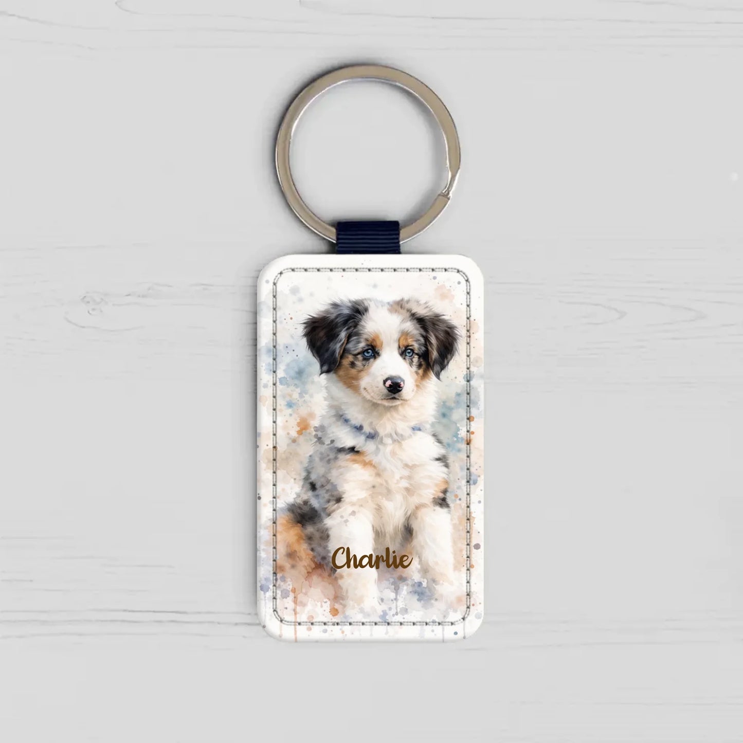 Personalised Keychain - Watercolor Realistic Portrait