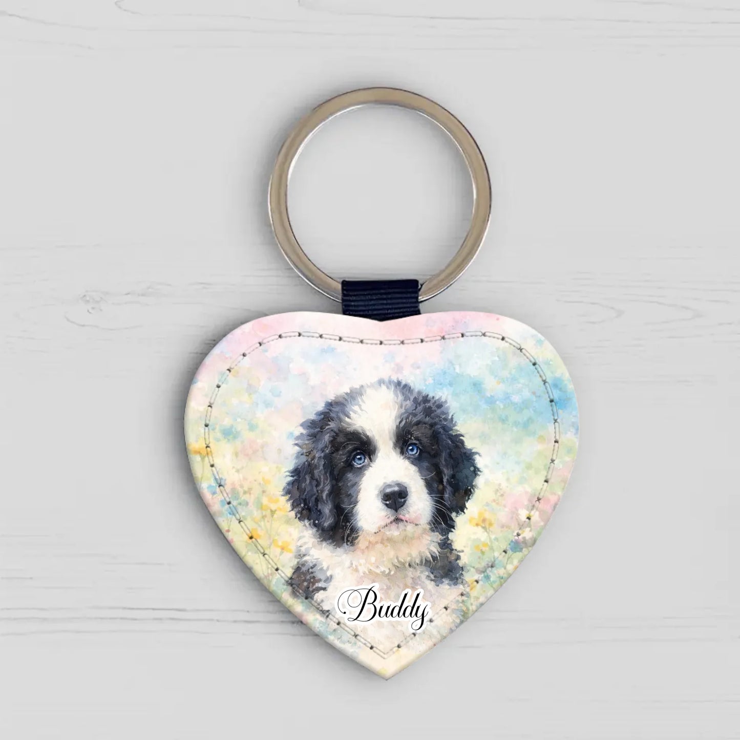 Personalised Keychain - Watercolour