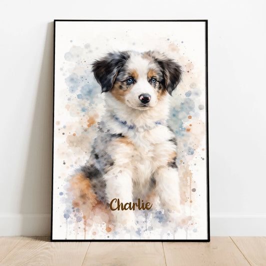 Personalised Poster - Watercolour Realistic Portrait
