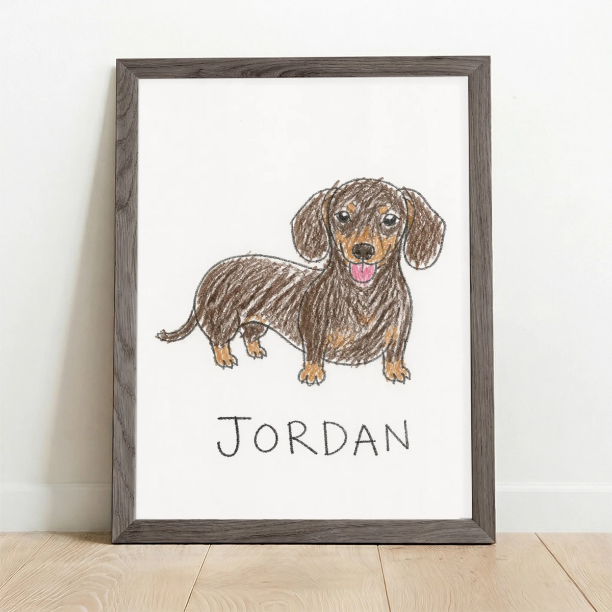 Framed Poster UK oak